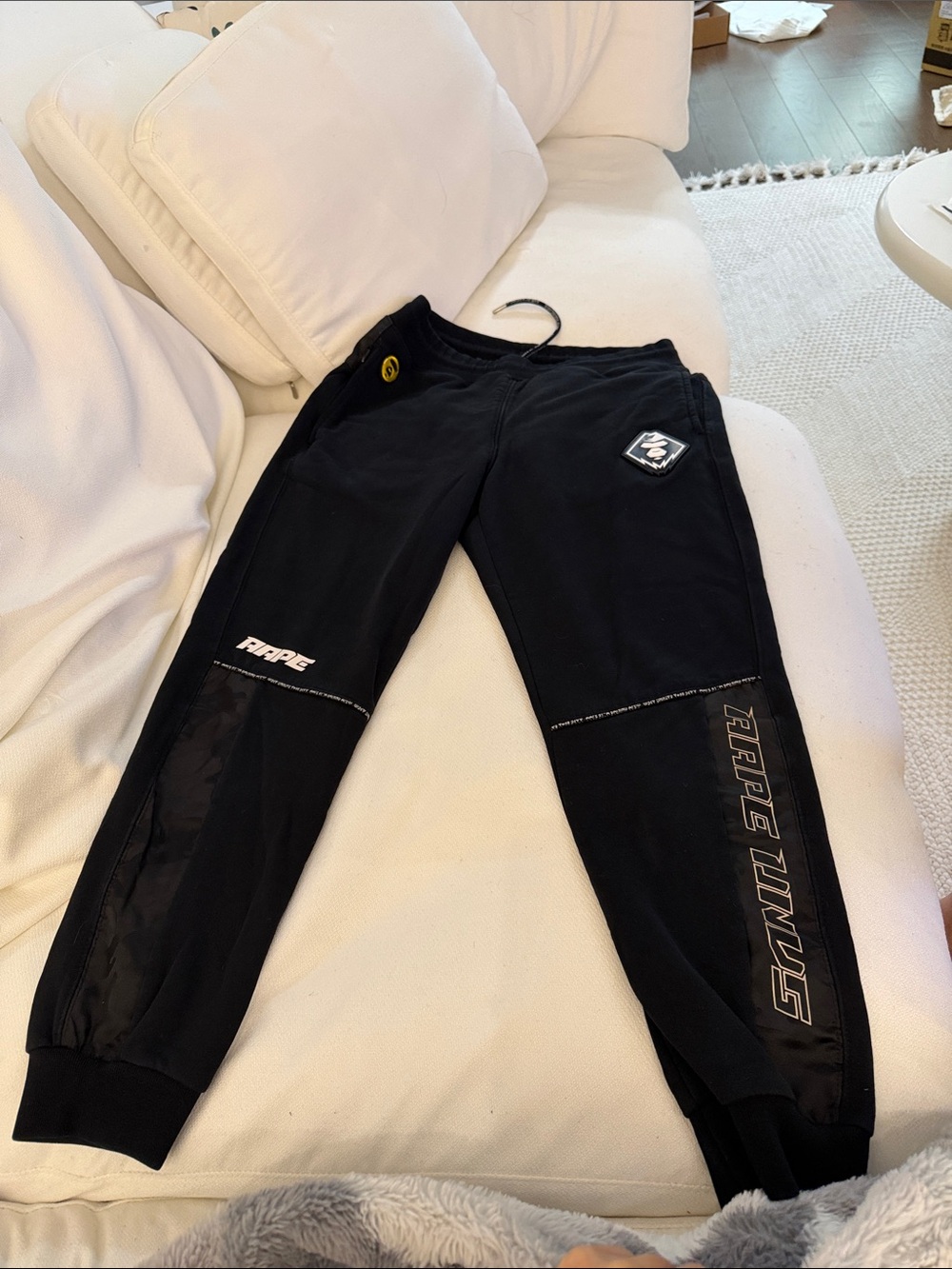 aape  Joggers with Reflective Logo Accents